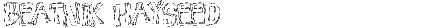 Beatnik Hayseed Font