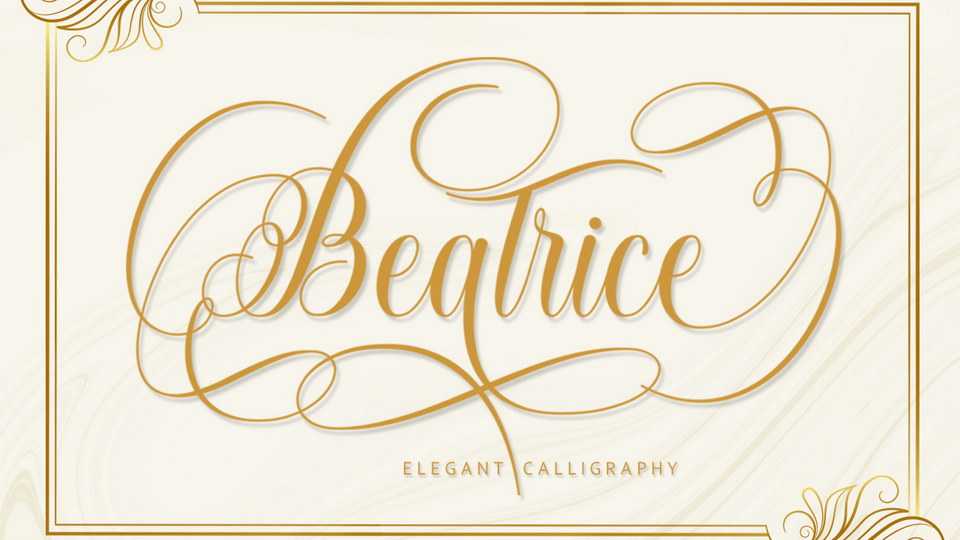 Beatrice Script Font › Fontesk