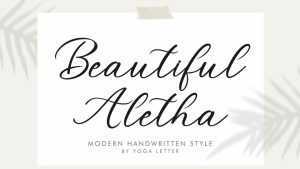 Beautiful Aletha Font › Fontesk