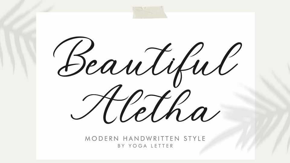 Beautiful Aletha Font › Fontesk