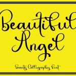 Beautiful Angel Font - Fonte Grátis Beautiful Angel Font