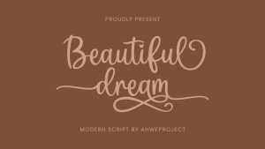 Beautiful Dream Font › Fontesk