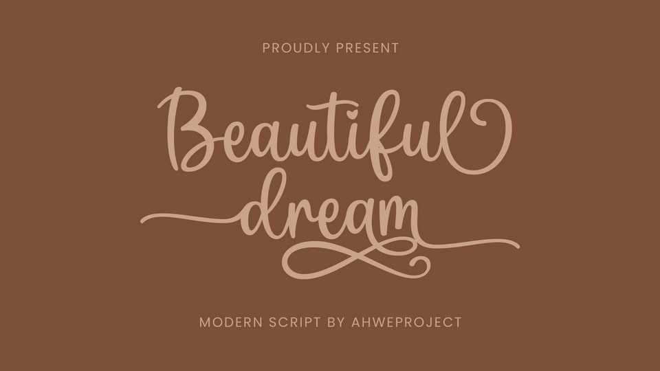 Beautiful Dream Font › Fontesk