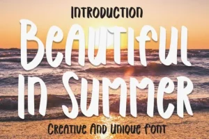 Beautiful In Summer Font