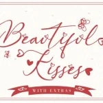 Beautiful Kisses Script Font - Fonte Grátis Beautiful Kisses Script Font