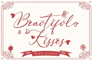 Beautiful Kisses Script Font