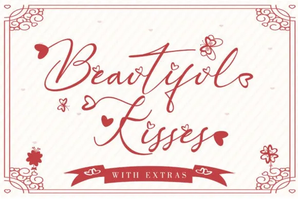 Beautiful Kisses Script Font