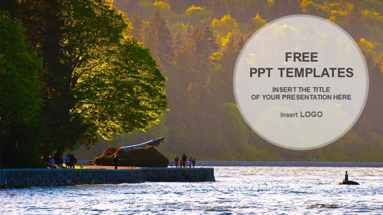 Beautiful Lake View-Nature PowerPoint Templates
