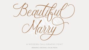 Beautiful Marry Font › Fontesk