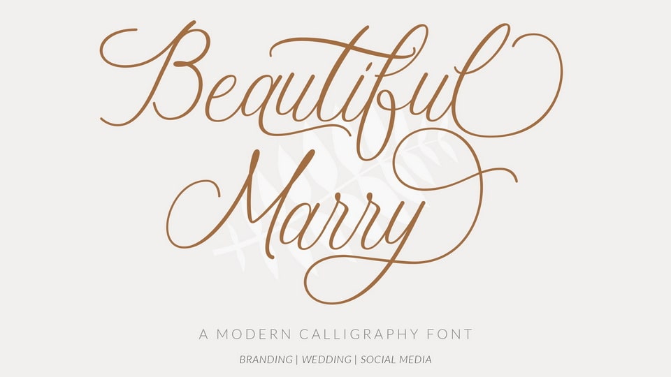 Beautiful Marry Font › Fontesk