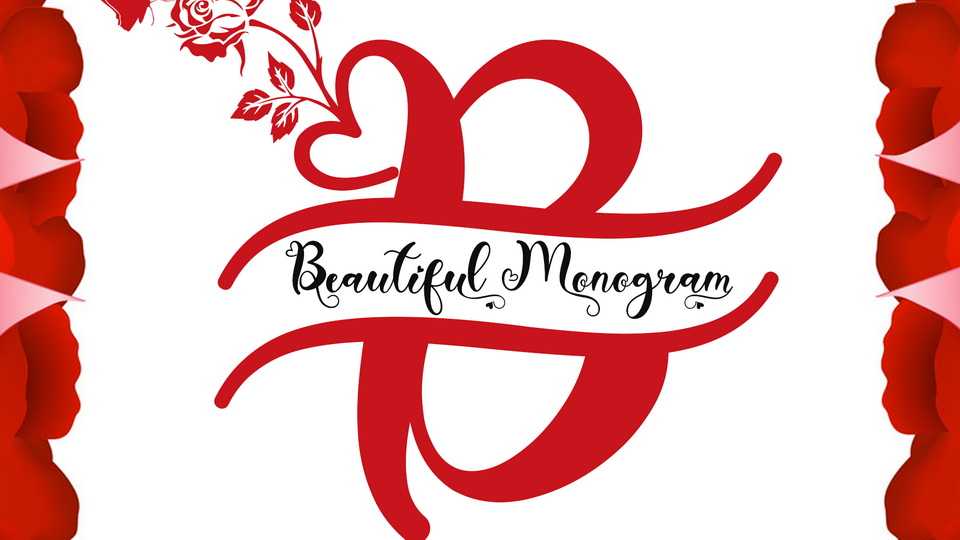 Beautiful Monogram Font › Fontesk