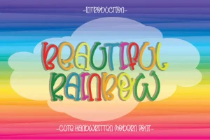 Beautiful Rainbow Font