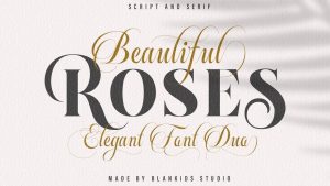 Beautiful Roses Font Duo › Fontesk