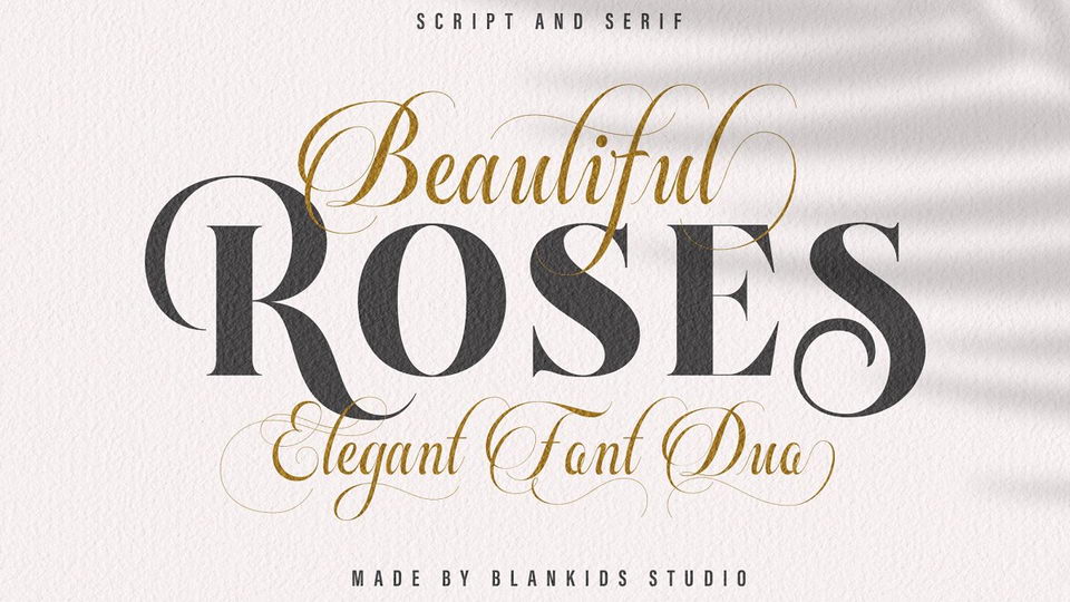 Beautiful Roses Font Duo › Fontesk
