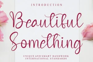Beautiful Something Calligraphy Font
