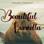 Beautiful variella Calligraphy Font