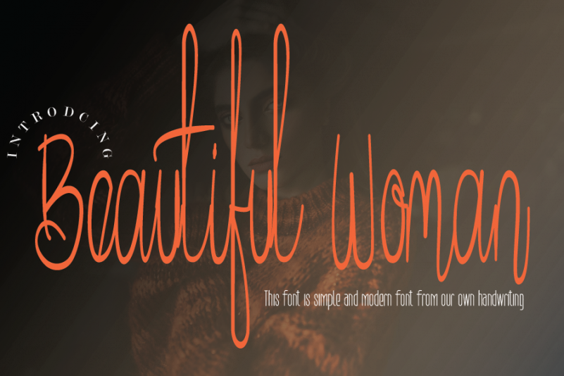 Beautiful Woman Font