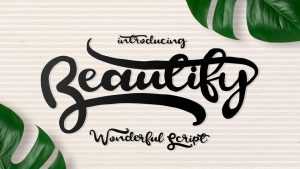 Beautify Script Font › Fontesk