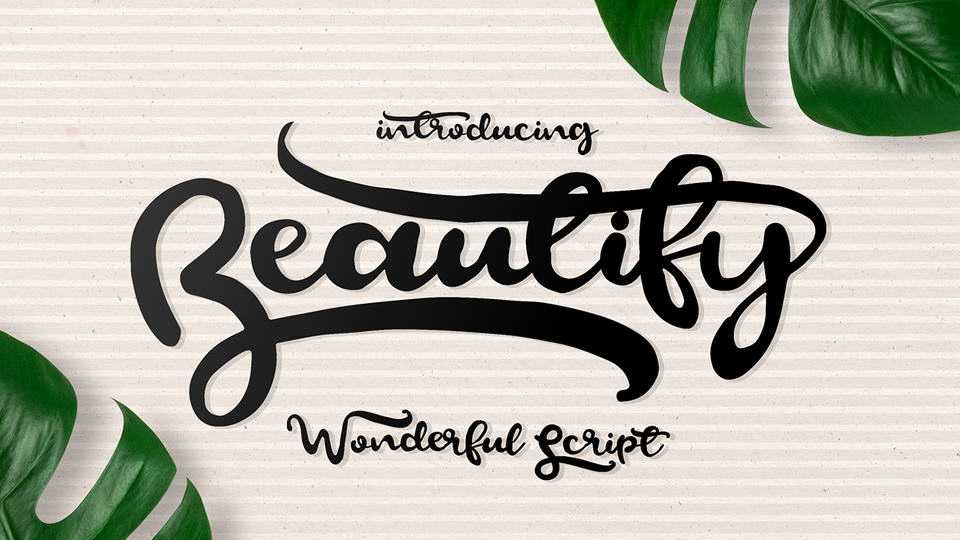Beautify Script Font › Fontesk