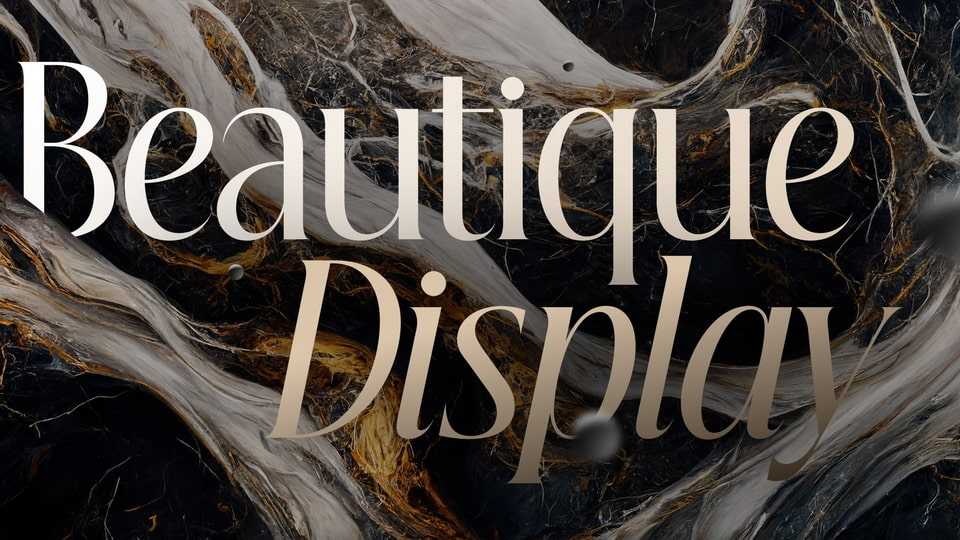 Beautique Display Font Family › Fontesk