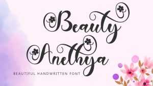 Beauty Anethya Font › Fontesk