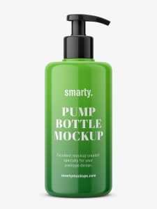 Beauty bottle mockup / white
