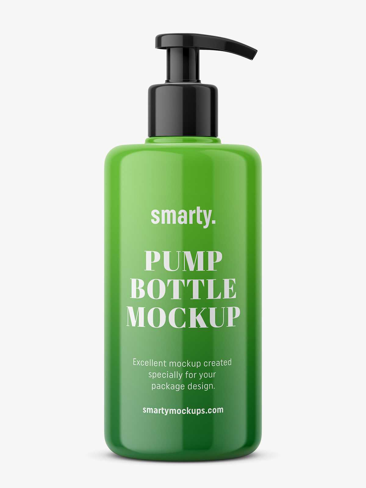 Beauty bottle mockup / white