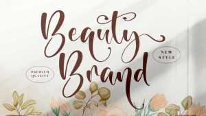 Beauty Brand Script Font › Fontesk