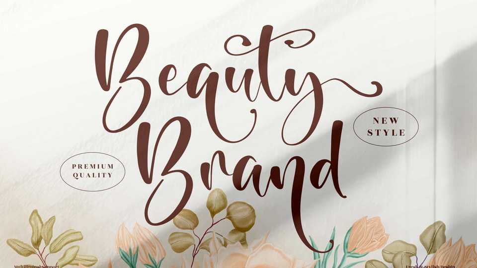 Beauty Brand Script Font › Fontesk