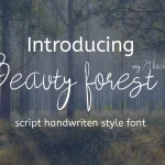 Beauty Forest Script Font