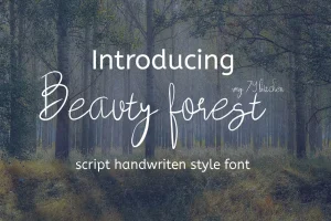Beauty Forest Script Font