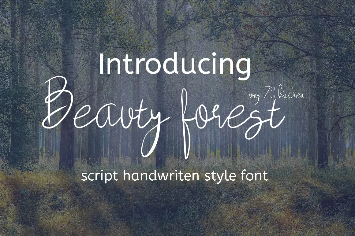 Beauty Forest Script Font