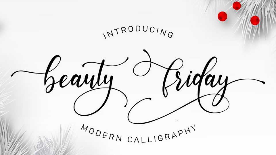 Beauty Friday Font › Fontesk