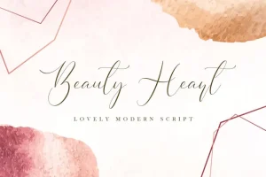 Beauty Heart Script Font