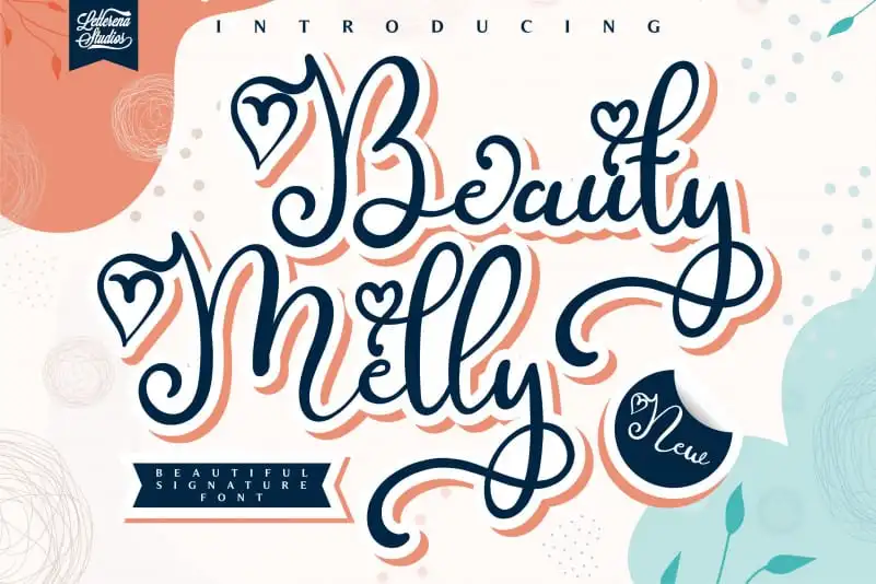 Beauty Melly Calligraphy Font