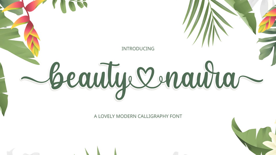 Beauty Naura Font › Fontesk