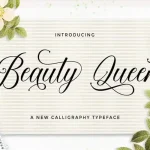Beauty Queen Calligraphy Font