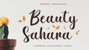 Beauty Sahara Script Font › Fontesk