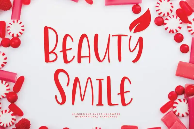 Beauty Smile Display Font