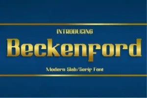 Beckenford Slab Serif Font