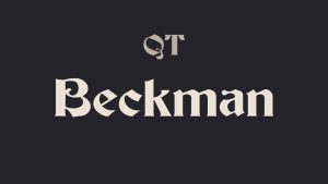 Beckman Font › Fontesk
