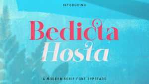 Bedicta Hosta Font › Fontesk