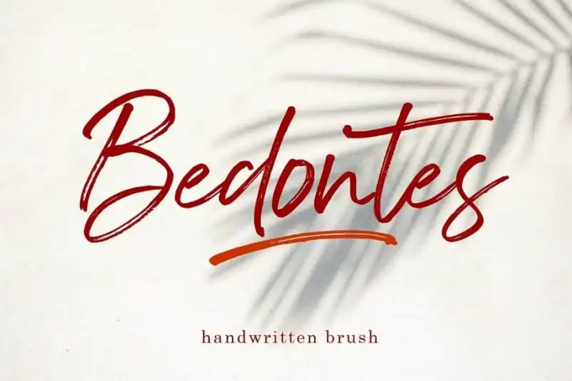 Bedontes Brush Font