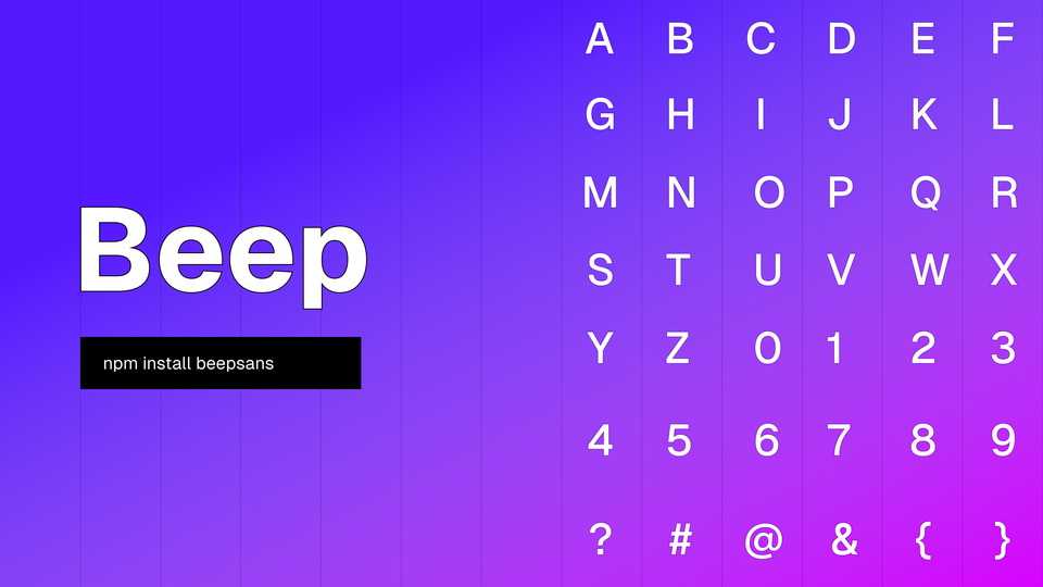 Beep Sans Font › Fontesk