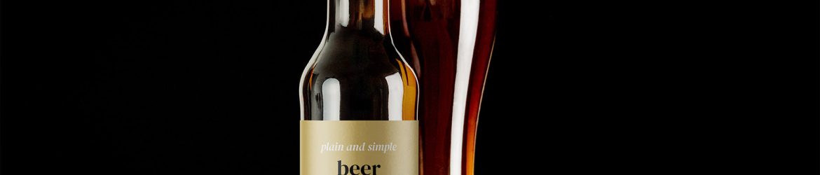 Beer bottle mockup