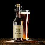 Beer bottle mockup
