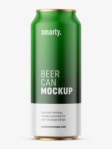 Beer can mockup