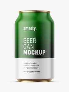 Beer can mockup / 330 ml