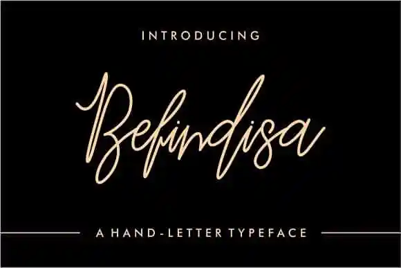 Befindisa Script Font