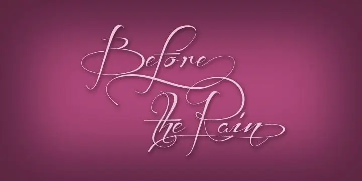 Before The Rain Font